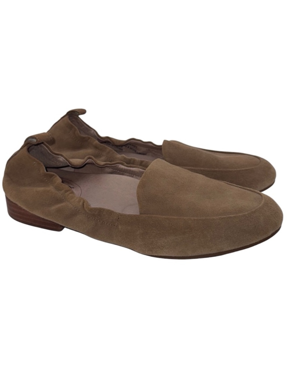 Abeo Jean Suede Loafers Brown Flat Dress Shoes Women’s 7